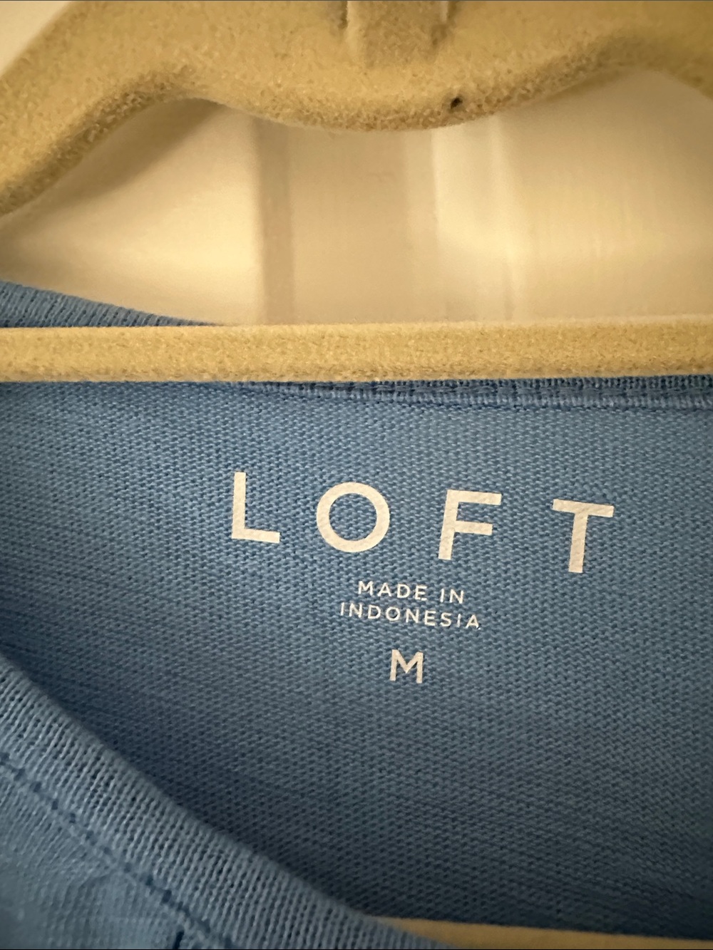 LOFT Light Blue Ruffled Sleeve Tank Top - Picture 2 of 3